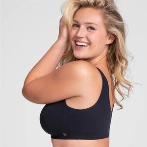 NWT Black Honeylove liftwear V-Neck Bra